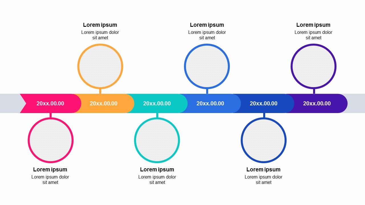 Image Colorful 6 Steps Roadmap Timeline