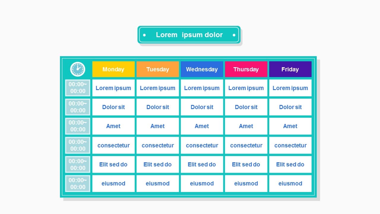 Education Scheduler Free Google Slides Theme And Powerpoint Template