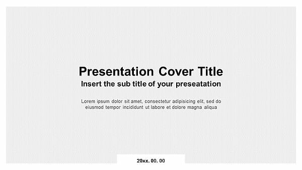 Minamal image portfolio Free Powerpoint templates Google Slides theme