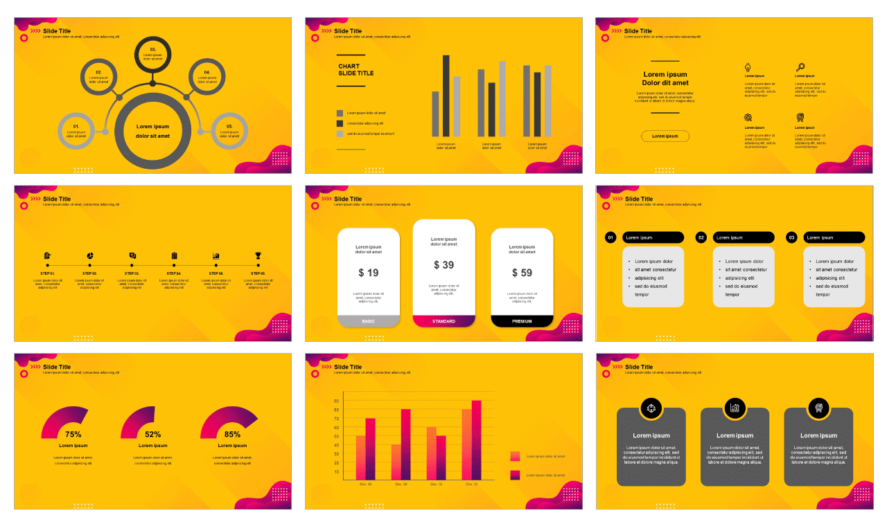 Download Yellow Business Analysis Free Google Slides And Powerpoint Template