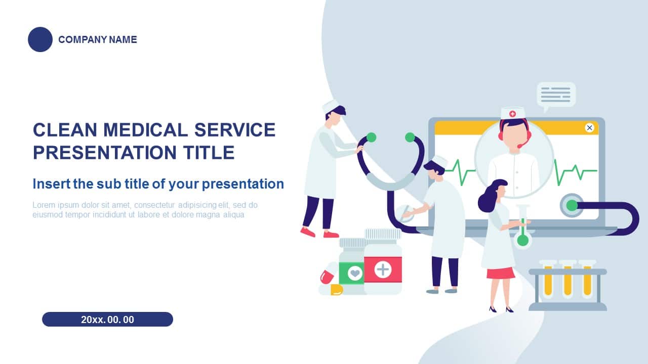 Clean medical service Free Google Slides theme and Powerpoint template With Regard To Free Nursing Powerpoint Templates