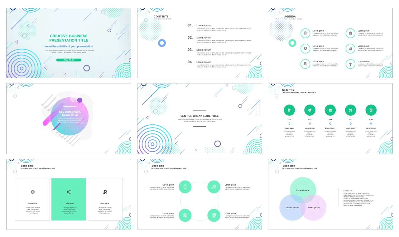 Creative Blue Report Google Slides Theme And Free Powerpoint Templates