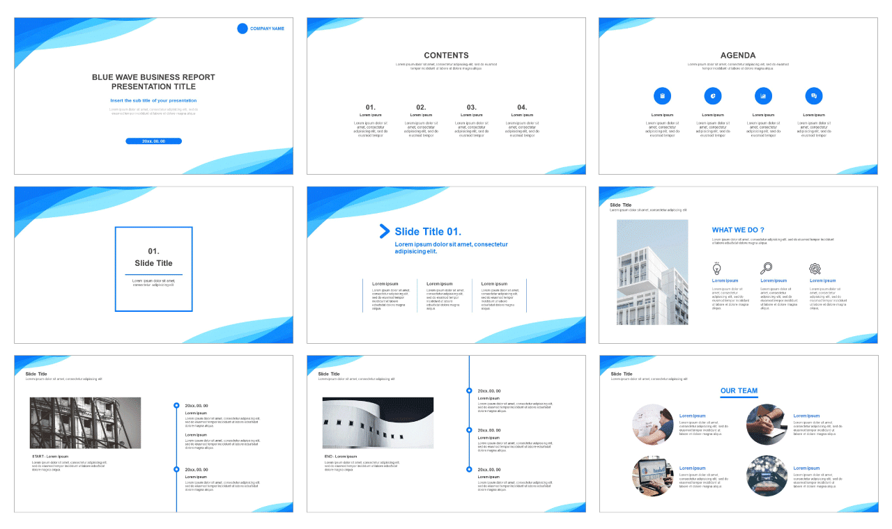 Blue Wave Free Google Presentation And Free Ppt Template By Pptmon