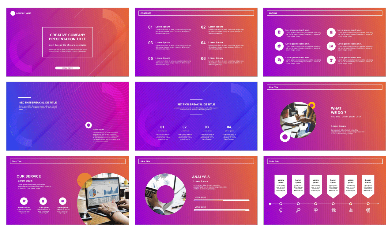 Creative Company Free Google Slides And Powerpoint Template Pptmon