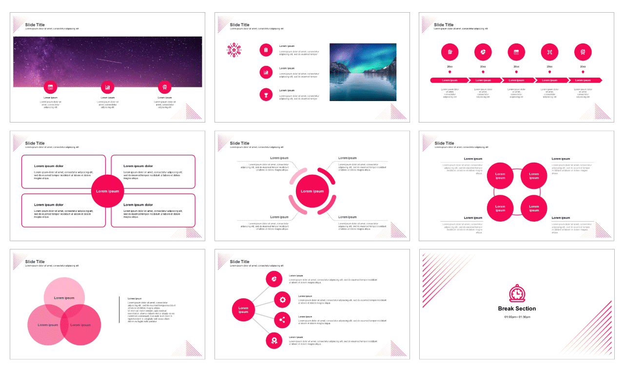 02-Line design Free powerpoint PPT template and Google slides presentation theme - PPTMON