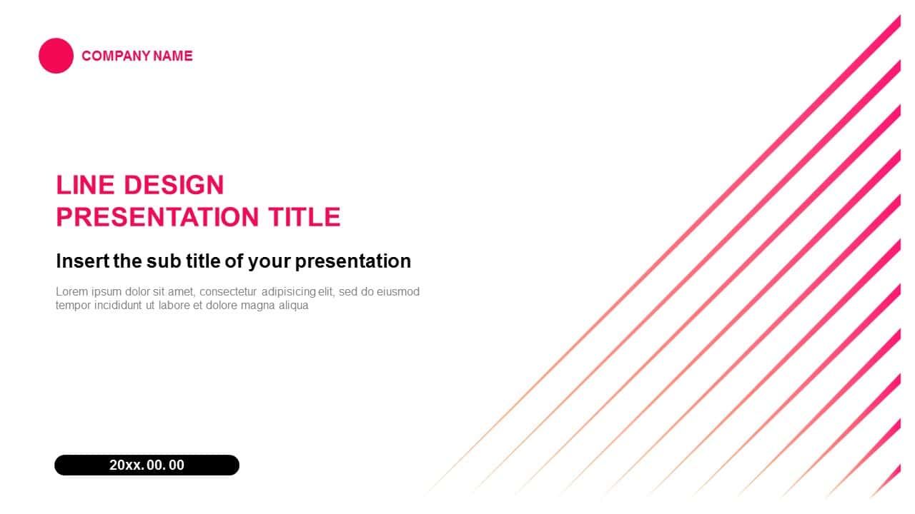 presentation line means