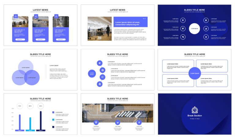 Abstract Business presentation templates - Free download