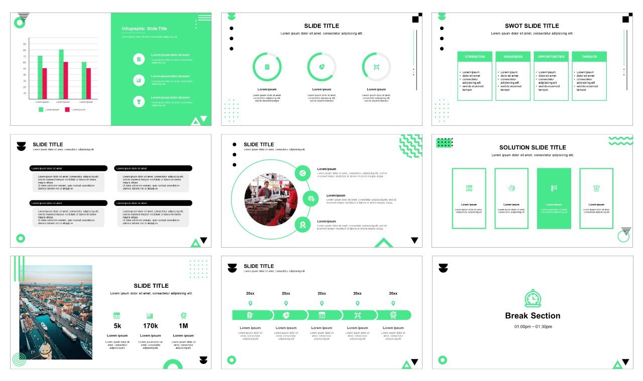 Geometrics Free powerpoint templates and Free google presentation theme