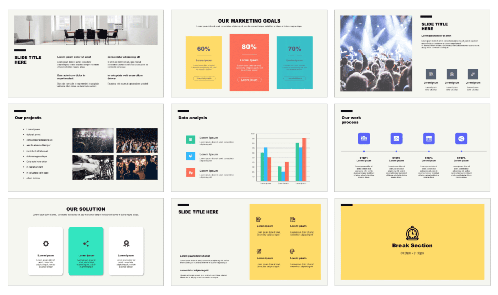 Minimal design Free powerpoint templates and Google slides theme