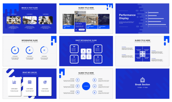 Business Research Free presentation template (PPT and Google Slides)