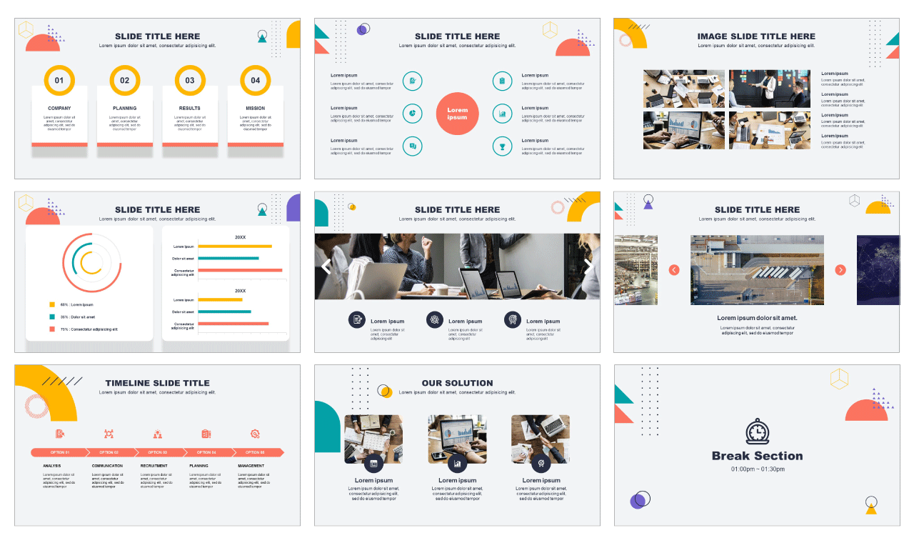 Abstract Google slides theme
