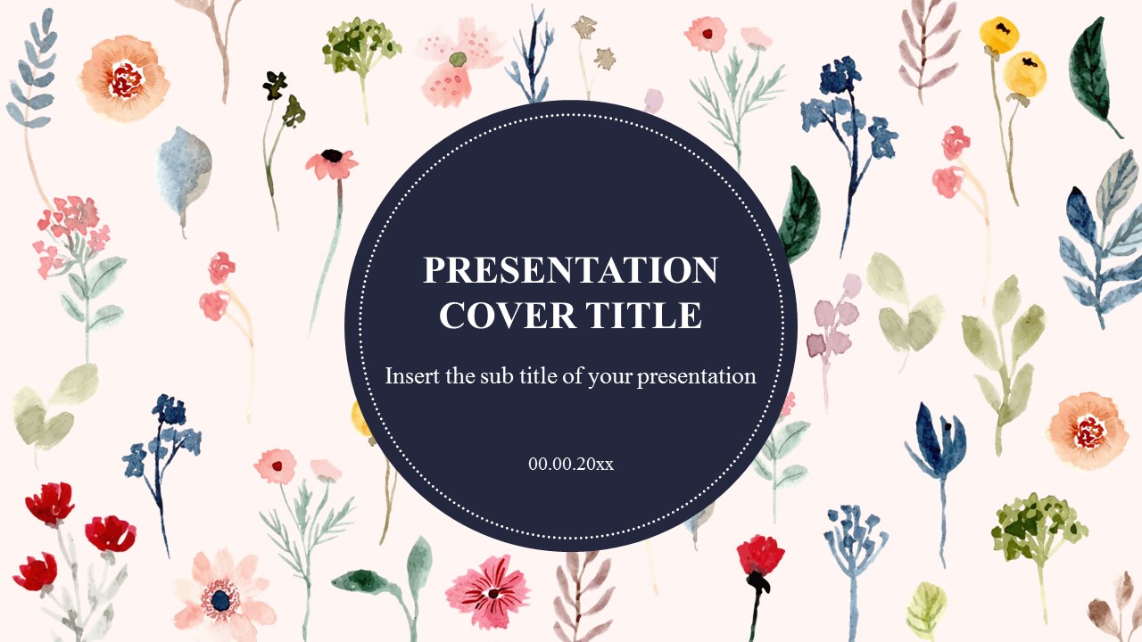 Watercolor Flower Free Presentation Templates Ppt And Google Slides