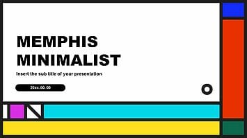 Memphis minimalist Free presentation templates Google slides powerpoint download