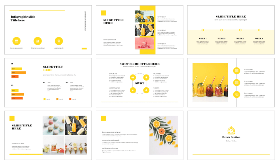Minimal slide Free presentation templates - powerpoint and Google slides