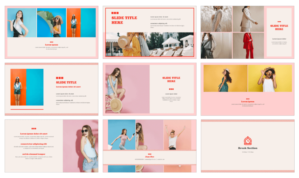 Design Portfolio Free presentation templates - PPT and Google slides