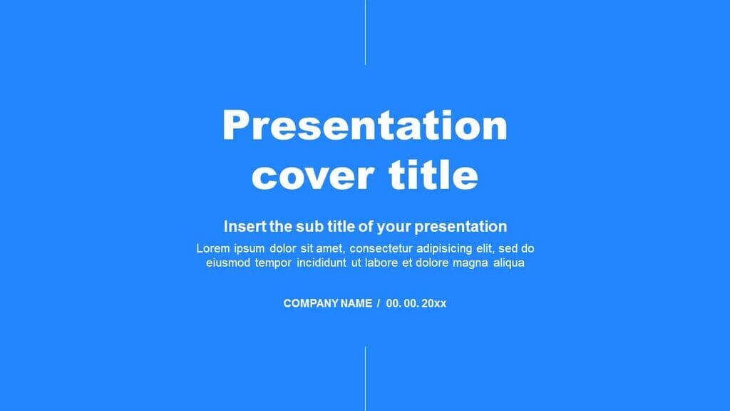 Minimal presentation - Free PowerPoint templates Google Slides theme