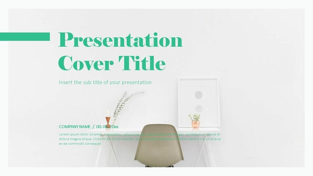 Minimal presentation - Free PowerPoint templates Google Slides theme