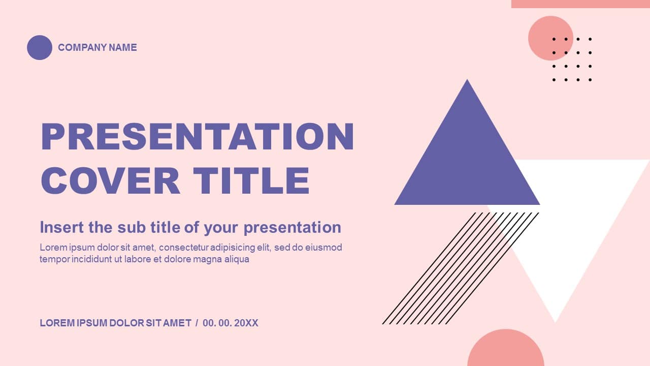 Abstract Memphis Free Presentation Templates - PPT & Google slides