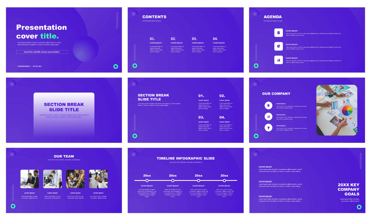 Company Profile Free Presentation Templates - Powerpoint&Google slides With Best Business Presentation Templates Free Download