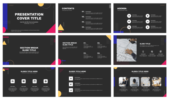Creative Memphis Free Presentation Templates - PPT & Google slides