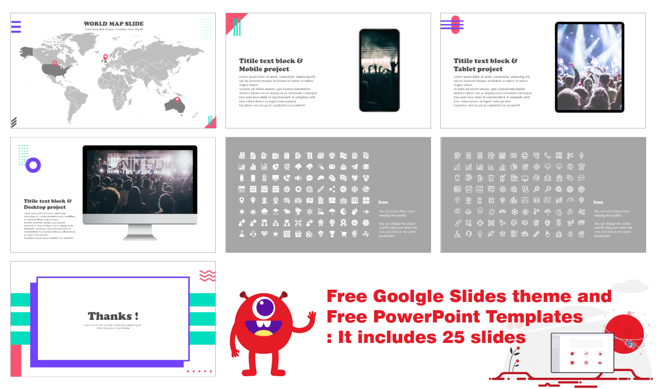 Geometric frame for Google slides and PowerPoint