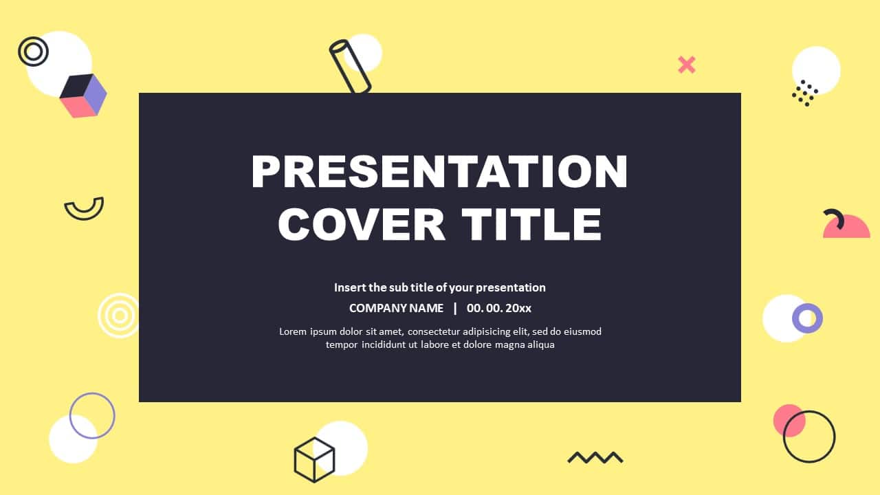 Memphis Inspiration Free Presentation Templates - PPT and Google slides