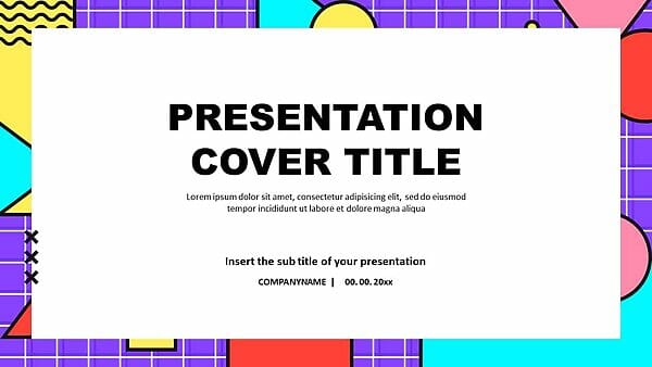 Memphis Style-PowerPoint templates and Google slides theme