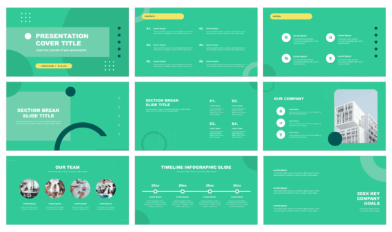 Modern Flat Free PowerPoint Templates Google Slides Theme