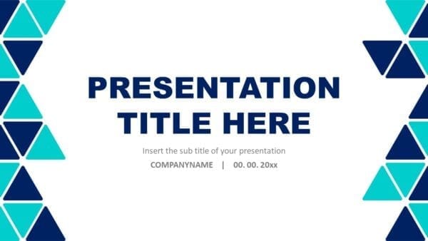 Modern Triangle Free Google Slides Theme and PowerPoint Template