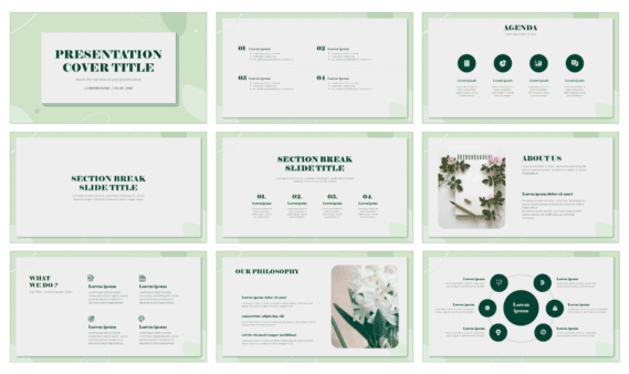 Organic Wave Free Google Slides Theme PowerPoint Templates