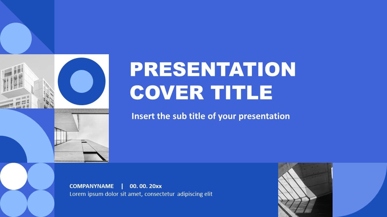 Blue Geometric Free Google Slides theme PowerPoint template