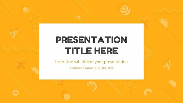 Geometry Memphis Presentation - Free PowerPoint templates and Google slides themes