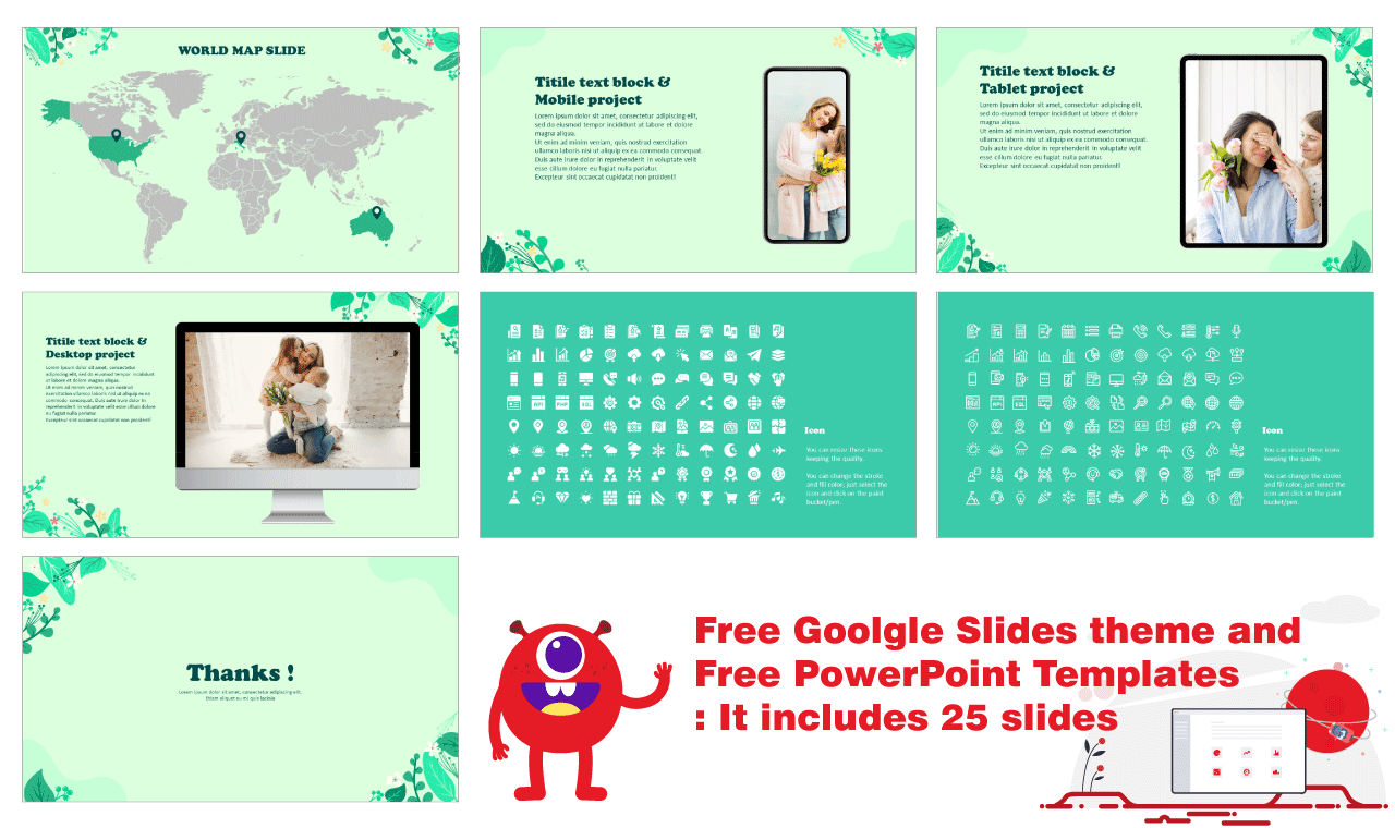 Spring Summer Google Slides themes