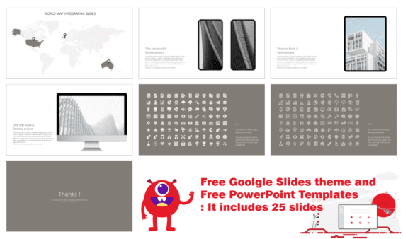 Minimal Architecture Portfolio Free PowerPoint Google Slides Templates