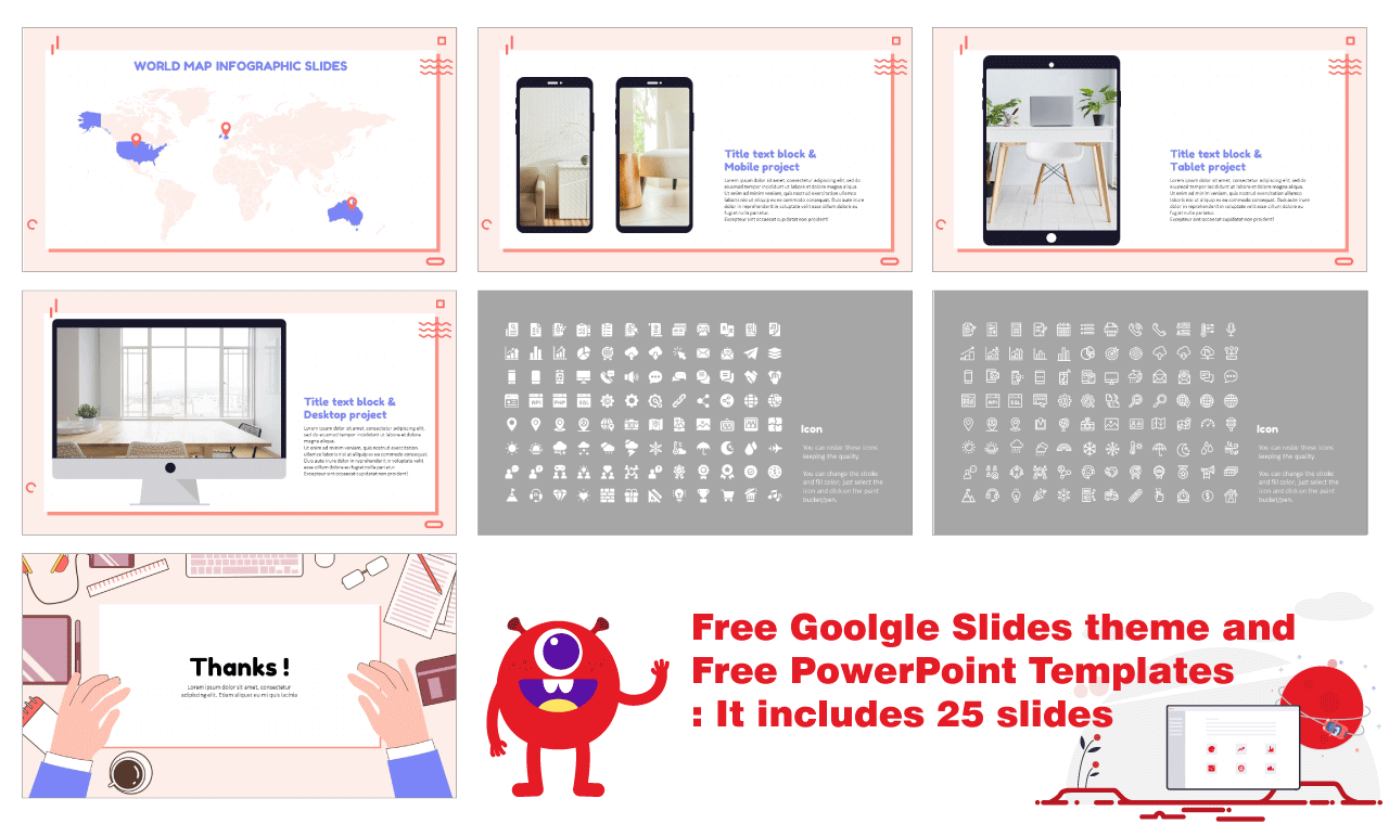 Office Workspace Presentation Templates for Google Slides Themes PowerPoint Templates
