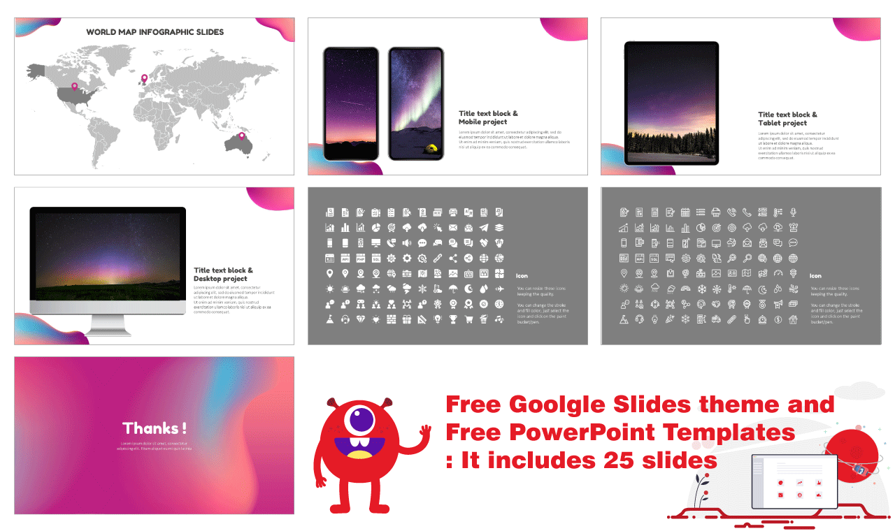 Abstract fluid shapes Presentation Design PowerPoint Google Slides Templates