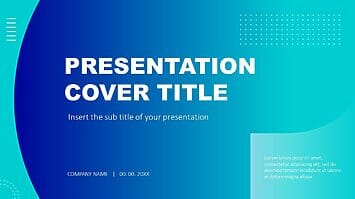 Blue-Green Multi-purpose Free PowerPoint template Google Slides theme