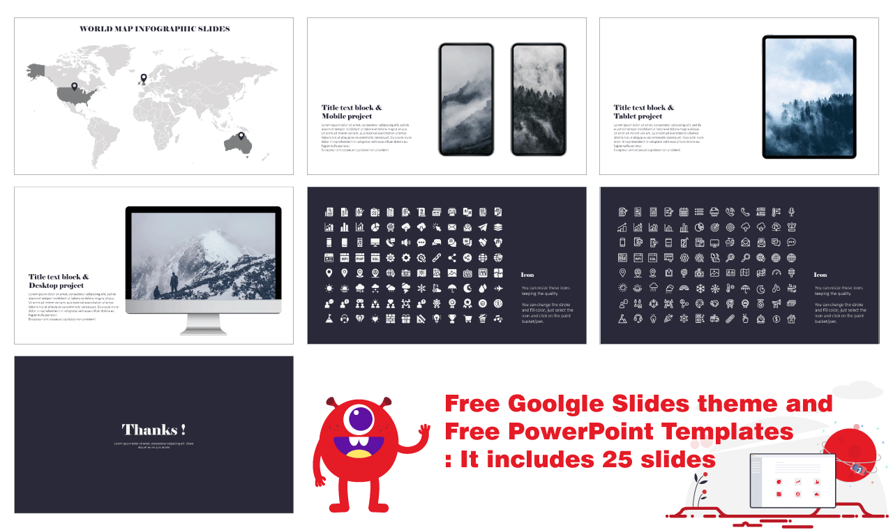 Multi purpose lookbook Presentation Design Google Slides PowerPoint Templates Free download