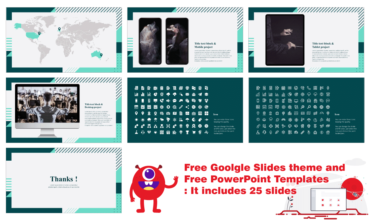 Artist Artwork Frame Presentation Background design Google Slides PowerPoint Templates Free download