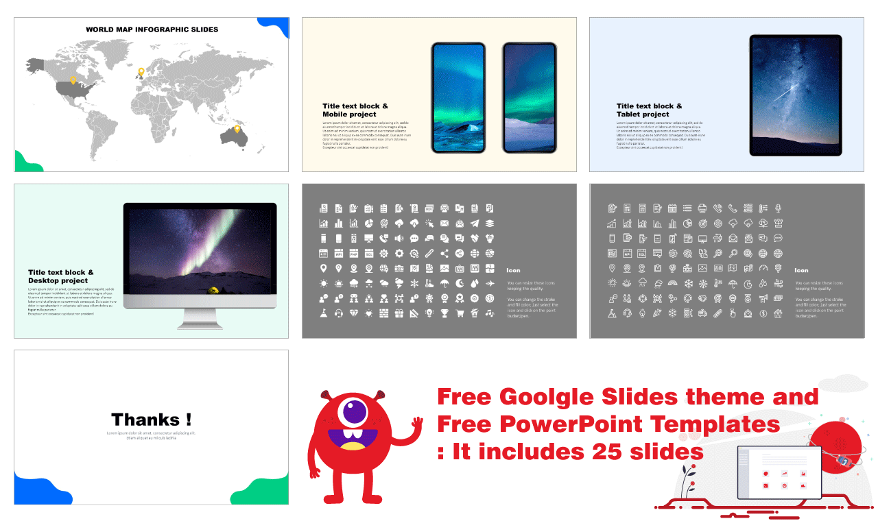 Creative agency Google Slides PowerPoint Background Design Template
