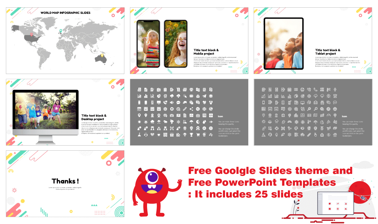 Fun creativity education Presentation Design Background Google Slides PowerPoint Templates Free download