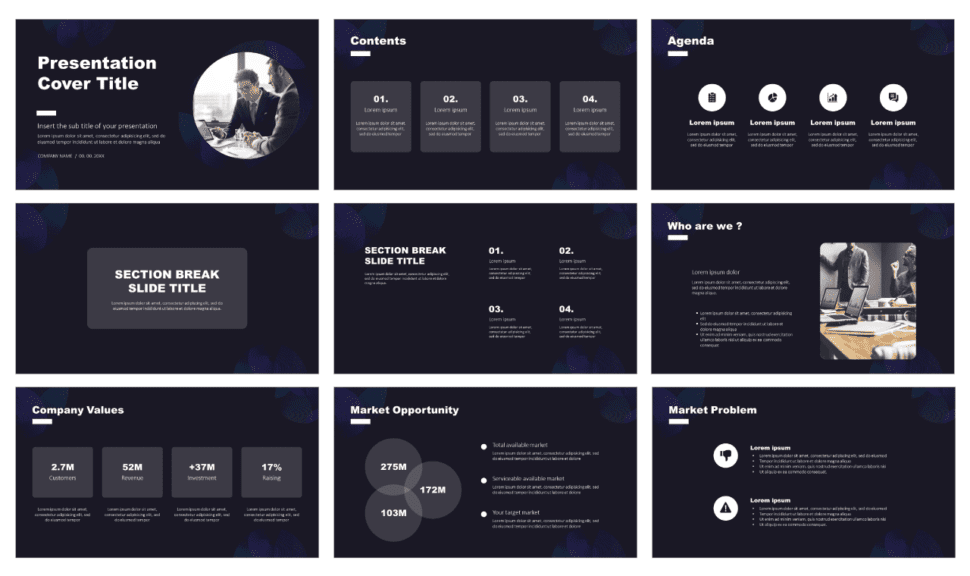 Multi purpose Pitch Deck Free Google Slides Theme PowerPoint Template