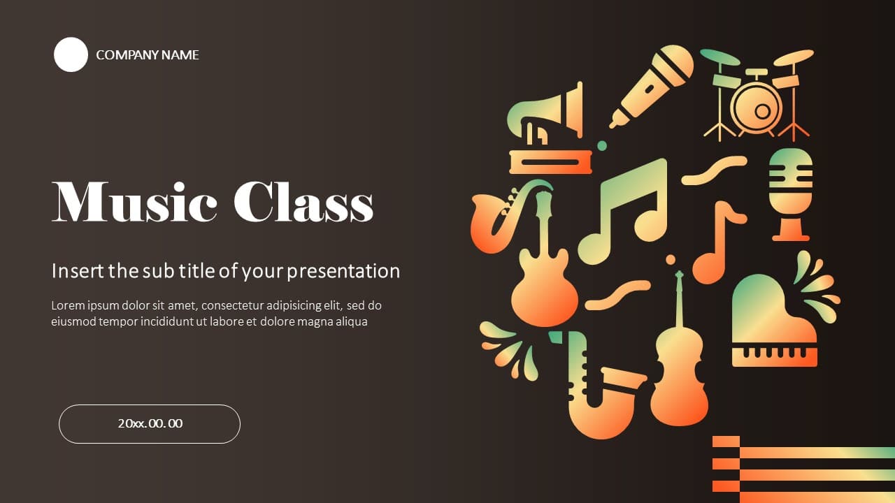 Google Slides Templates Music