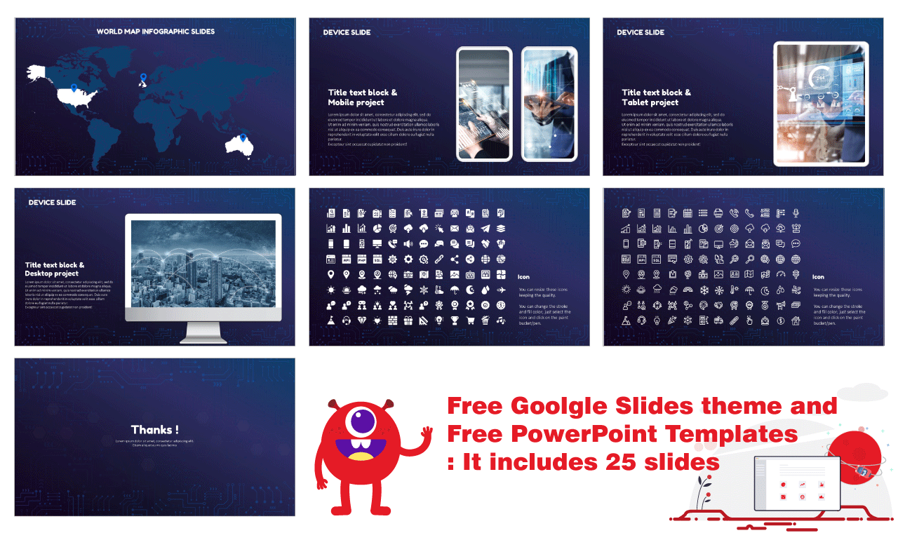 Technology Network Presentation Design Google Slides PowerPoint Templates