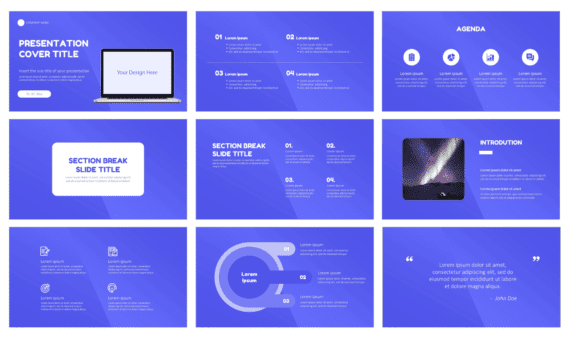 Website Design Service Free Google Slides Theme PowerPoint Template