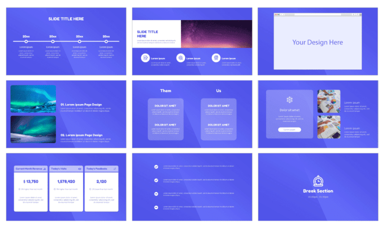 Website Design Service Free Google Slides Theme PowerPoint Template