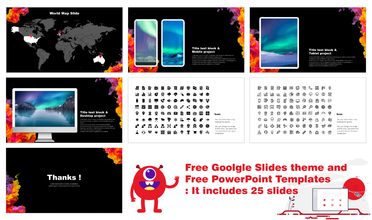 Acrylic Color Ink Presentation Background design Google Slides PowerPoint Templates free download