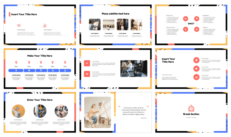 Colourful Pop Art Free Google Slides Themes and PowerPoint Templates