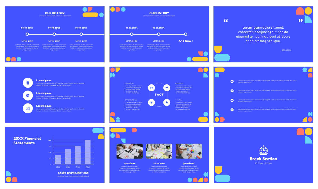 Creative multipurpose Google Slides PowerPoint Templates Design Free download