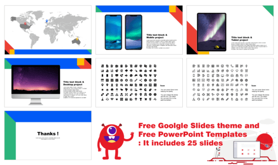 Eye Catching Color Free PowerPoint Template and Google Slides Theme